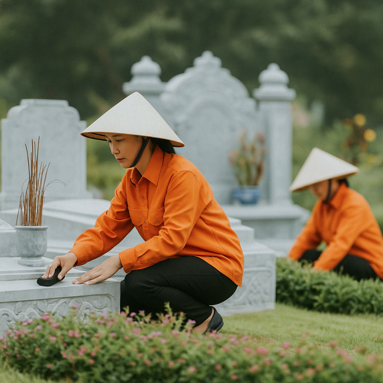 Ảnh vệ sinh lăng mộ